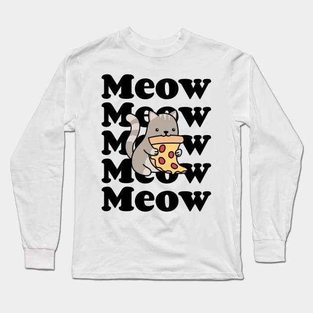 kawaii cat Long Sleeve T-Shirt by zeevana